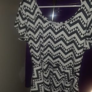 Women's plus size peplum top